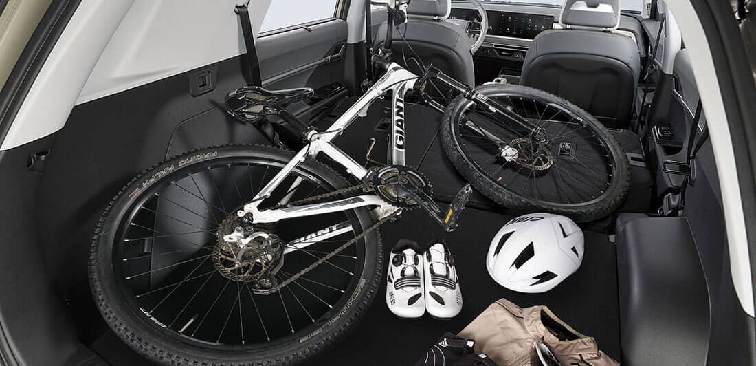 2. vrsta sedežev 100-odstotno zložena (1.662 litrov)